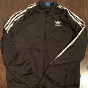 Adidas Three-striped zip up track sweater